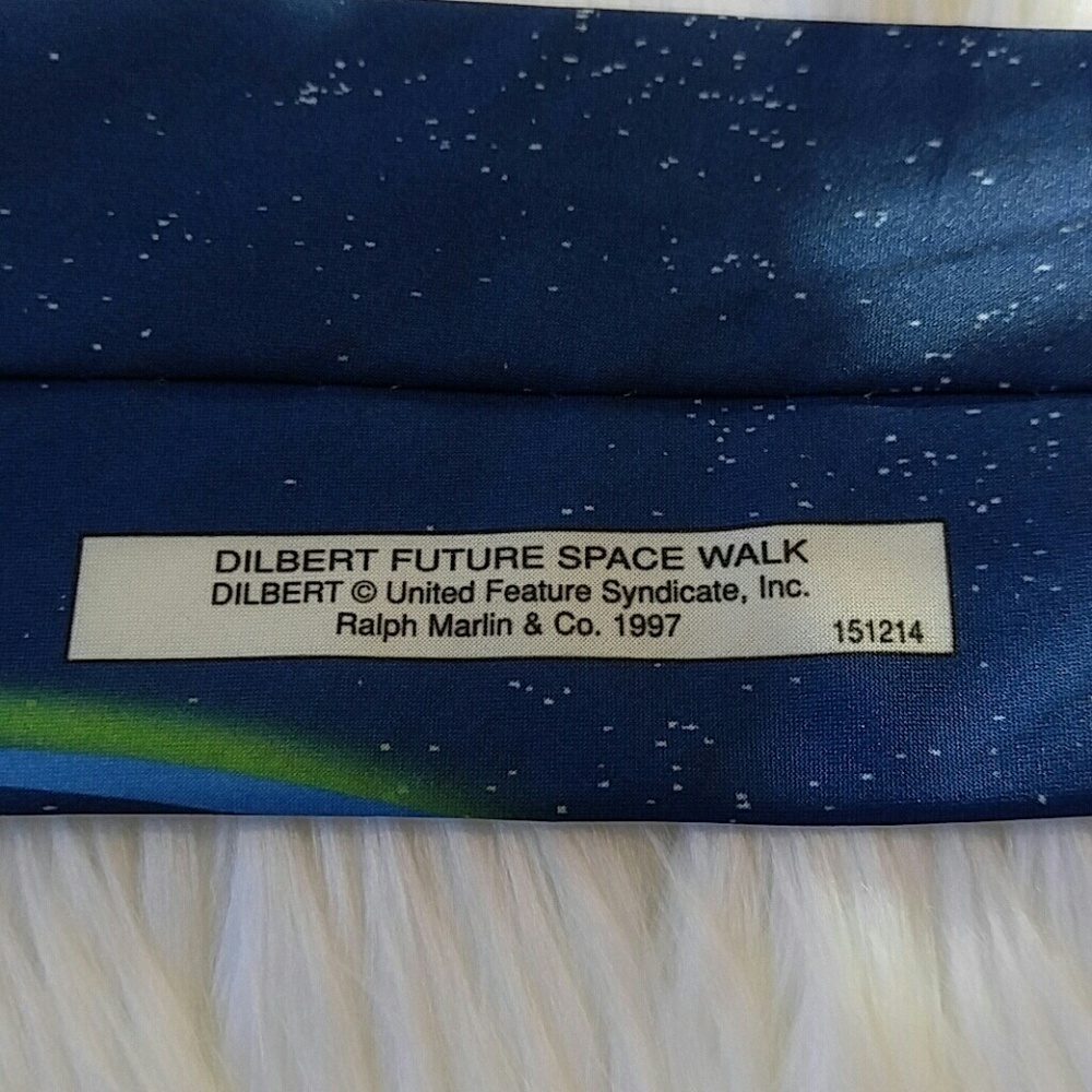 Vintage Dilbert Space Walk Tie 1997 56" - Picture 3 of 5